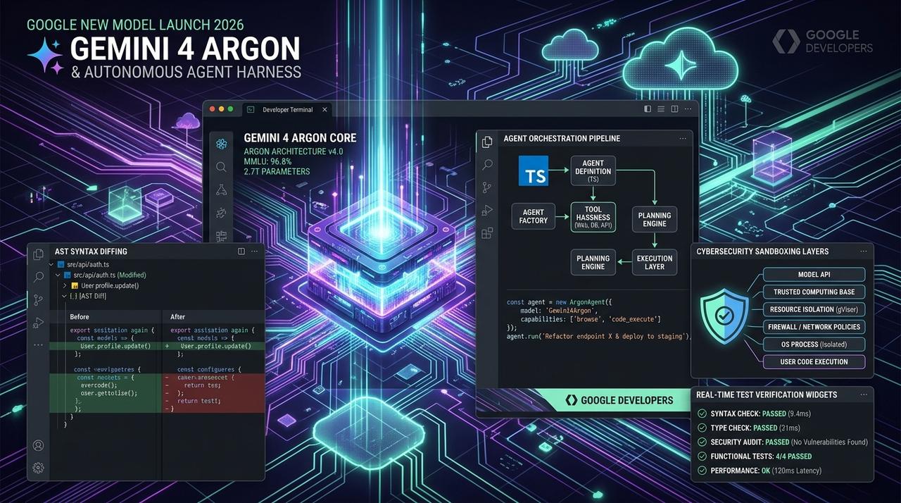 Google New Model Launch 2026: Gemini 4 Argon & Autonomous Agent Harness Architecture